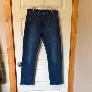 Men’s Levi’s 505 33x32 Dark Blue Straight-Leg Jeans